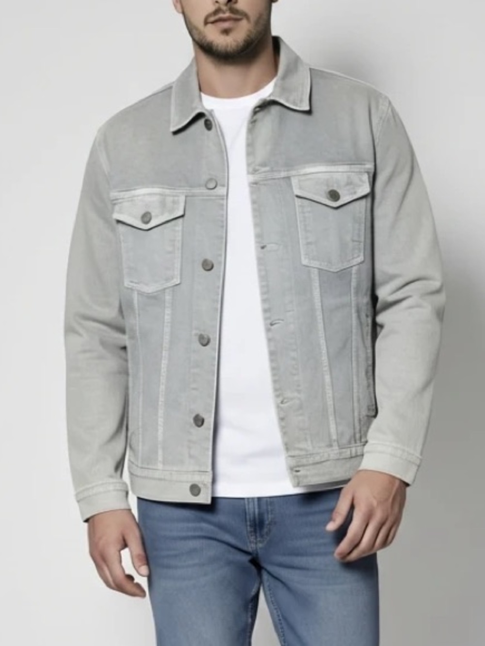 J Brand Gray Heavy Denim Jacket